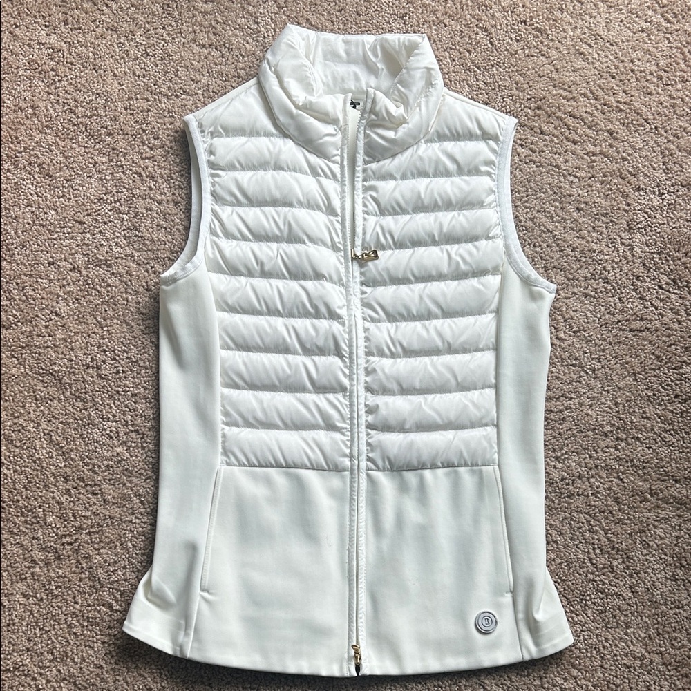 Bogner White Quilted Vest